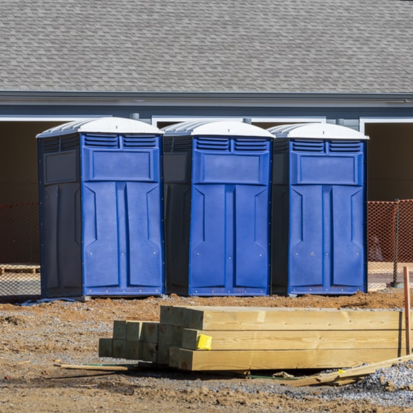 what is the maximum capacity for a single porta potty in Copper City Michigan